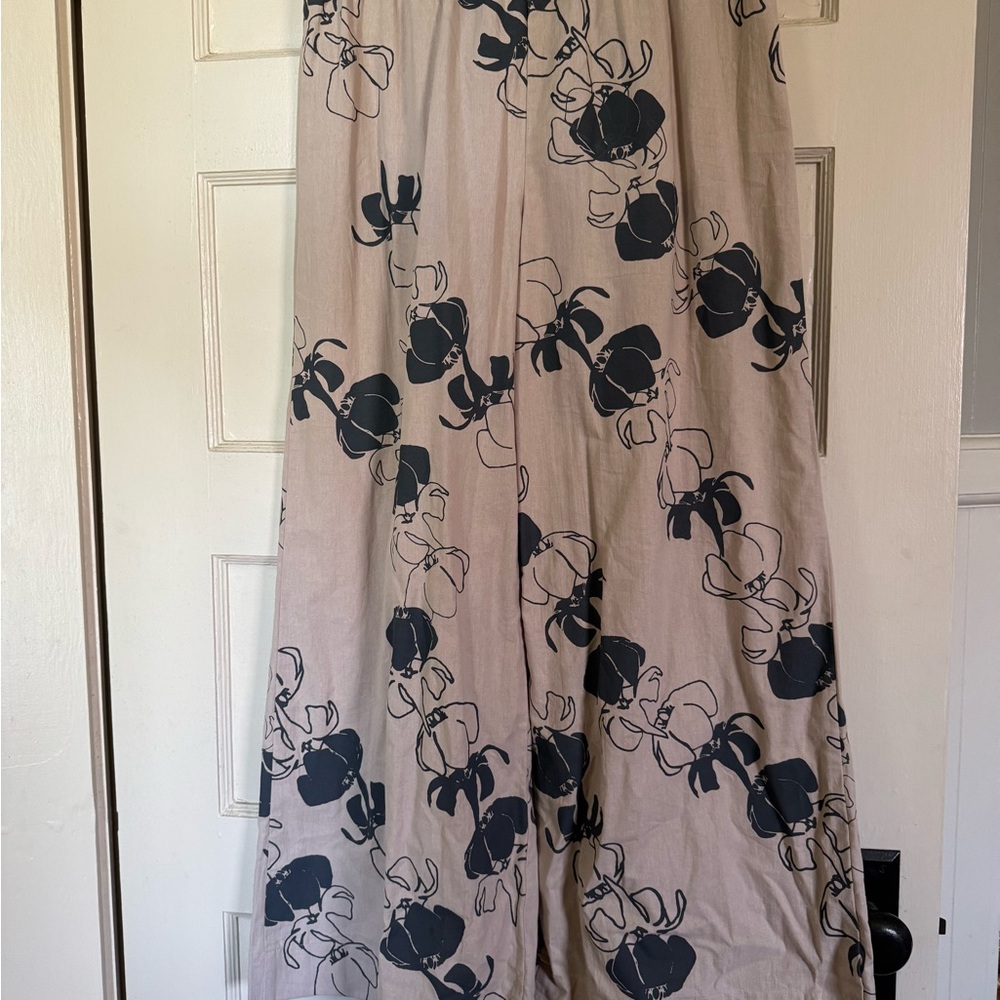 Floral Wide-Leg Pants